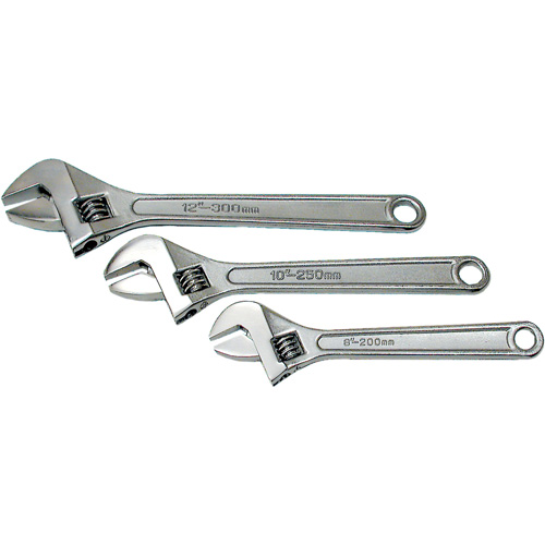 Adjustable Wrench, 8" L Equipex