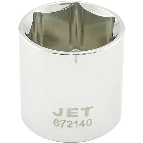 Chrome Socket, 1-1/4", 1/2" Drive, 6 Points Equipex
