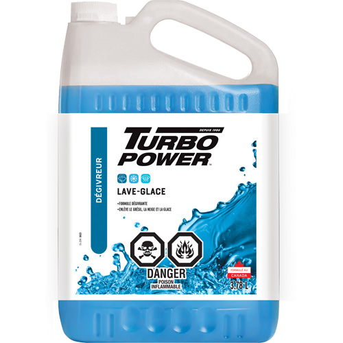 Liquide lave-glace toutes saisons Turbo Power, Cruche, 3,78 L Equipex