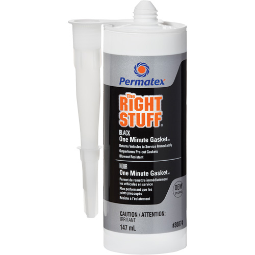 The Right Stuff&reg; Gasket Maker, Cartridge, Black Equipex
