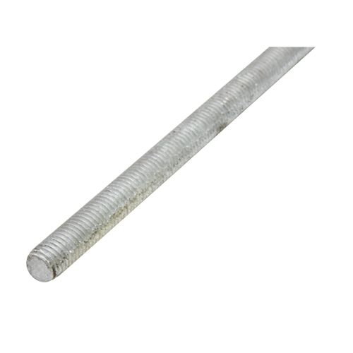 Threaded Rod, 1"-8, 144" L, Galvanized, Grade 2 Grade Equipex