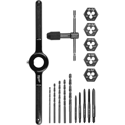 Tap and Die Set, 17 Pieces Equipex