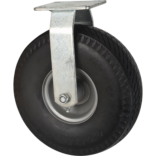 Roulettes anticrevaisons, Fixe, 10" (254 mm), Anticrevaison, 300 lb (136 kg) Equipex