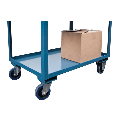 Deep Lipped Service Cart, 2 Tiers, 24" W x 47" H x 36" D, 1200 lbs. Capacity Equipex