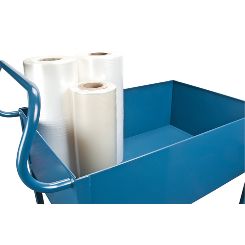 Deep Lipped Service Cart, 2 Tiers, 24" W x 47" H x 36" D, 1200 lbs. Capacity Equipex