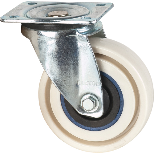 Roulettes sandwich, Pivotant, 5" (127 mm), Nylon, 440 lb (199,58 kg) Equipex