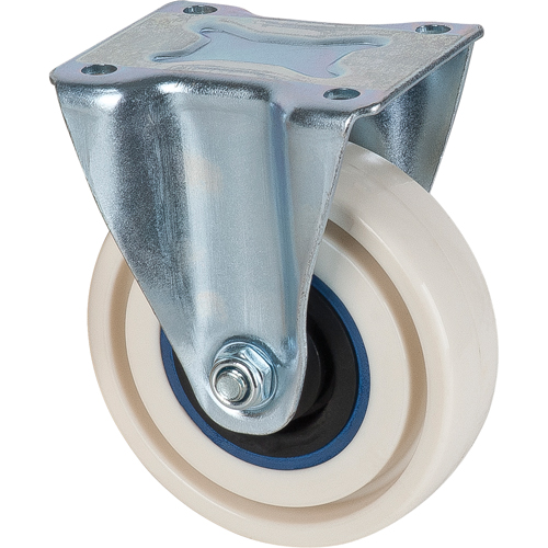 Roulettes sandwich, Fixe, 4" (101,6 mm), Nylon, 440 lb (199,58 kg) Equipex