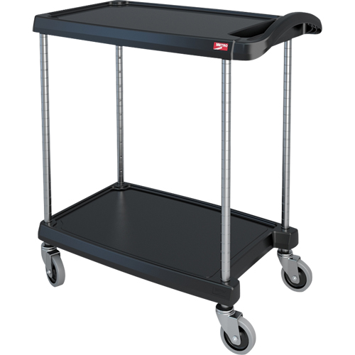 myCart Utility Cart, 2 Tiers, 16" x 35-1/2" x 27", 300 lbs. Capacity Equipex