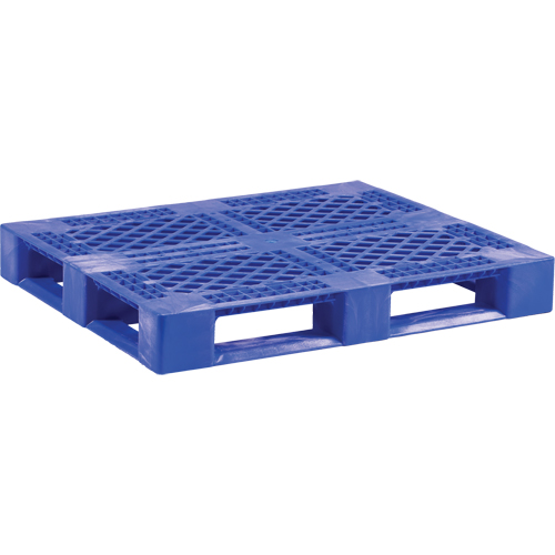 Palette en plastique pour usage moyen de qualit&eacute; alimentaire, 48" lo x 40" la x 6-1/10" h, Acc&egrave;s Quatre c&ocirc;t&eacute;s Equipex