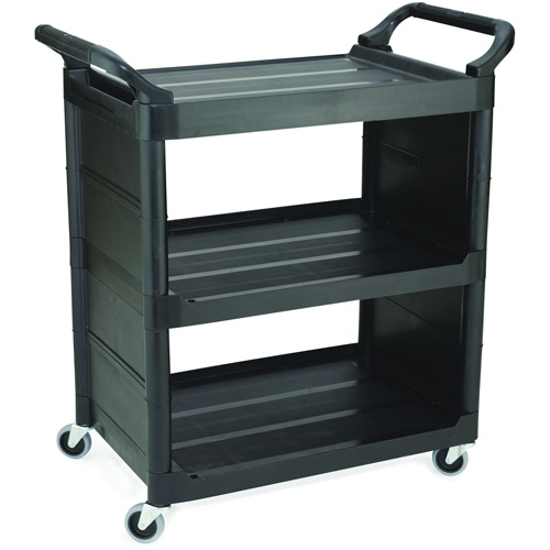 Chariot de service avec panneaux d'extr&eacute;mit&eacute;s, 3 tiers, 18-5/8" x 36-5/8" x 33-5/8", Capacit&eacute; 150 lb Equipex