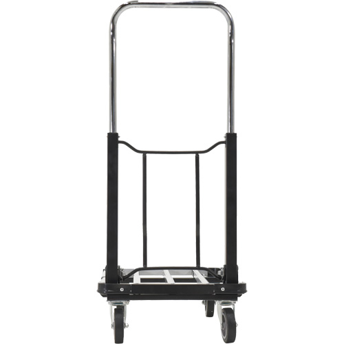 Chariot &agrave; plateforme repliable, Acier inoxydable, 300 lb, 28" lo x 16" la, Hauteur 33-1/2" Equipex