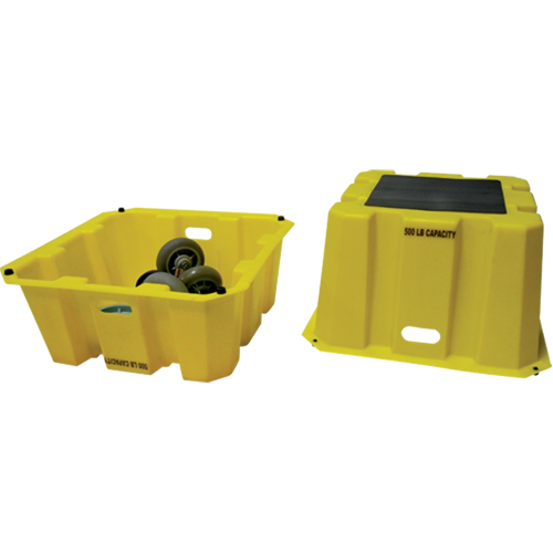 Escabeaux emboîtables industriels, 25" x 25" x Hauteur 10-1/2" Equipex