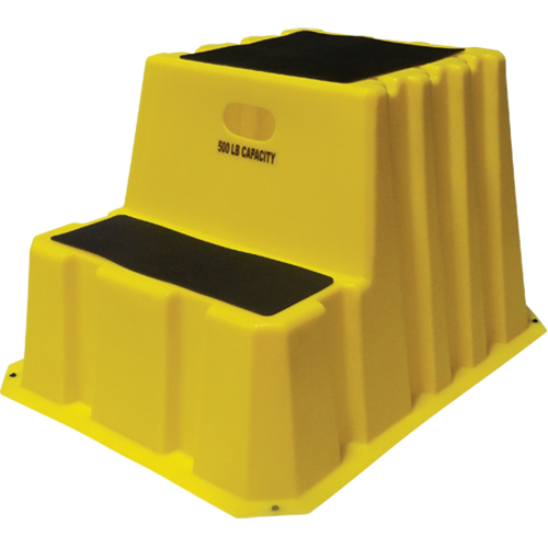 Escabeaux emboîtables industriels, 2 marches, 32-3/4" x 25-3/4" x Hauteur 20-1/2" Equipex