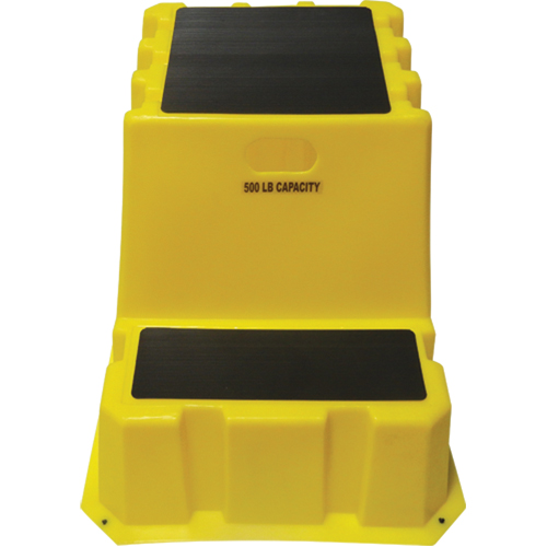 Escabeaux emboîtables industriels, 2 marches, 32-3/4" x 25-3/4" x Hauteur 20-1/2" Equipex