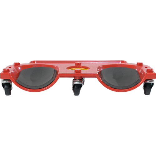 Rolling Knee Dolly, Plastic, Red, 350 lbs. Capacity Equipex