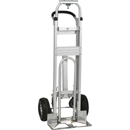 Three-Position Spartan III Convertible Hand Truck, Aluminum, 750 lbs. Capacity Equipex