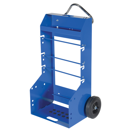 Chariot portatif pour mat&eacute;riaux bobin&eacute;s, Acier, 4 Montants, 29" la x 47-5/16" h x 21-7/8" p, Capacit&eacute; de 300 lb Equipex