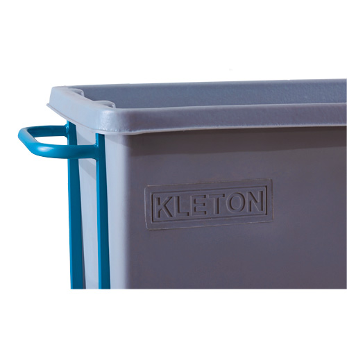 Chariot basculeur en acier, Poly&eacute;thyl&egrave;ne, 0,625 vg³, Capacit&eacute; de charge de 850 lb Equipex