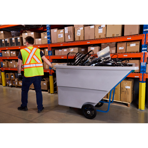 Tilt Truck, Polyethylene, 1.1 cu. yd., 1250 lbs. Load Capacity Equipex