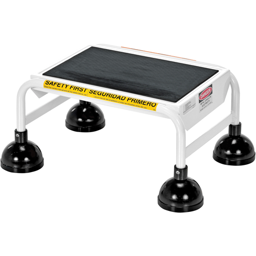 &eacute;chelles Stop-Step, 1 marches, Largeur de la marche 16", Hauteur de la plateforme 9-9/16", Acier Equipex
