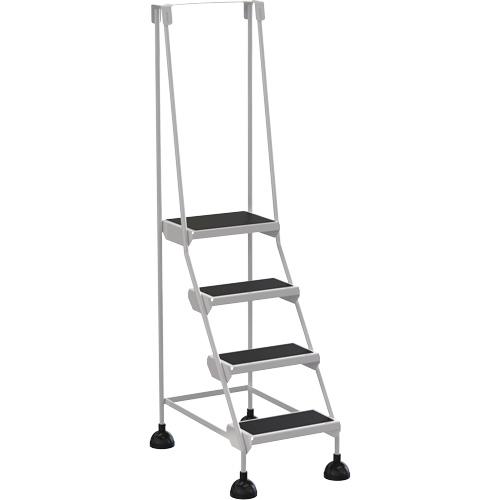 &eacute;chelles Stop-Step, 4 marches, Largeur de la marche 16", Hauteur de la plateforme 38-3/16", Acier Equipex