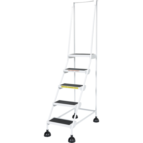 &eacute;chelles Stop-Step pour travaux l&eacute;gers, 5 marches, Largeur de la marche 16", Hauteur de la plateforme 47-11/16", Acier Equipex