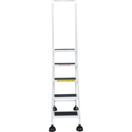 &eacute;chelles Stop-Step pour travaux l&eacute;gers, 5 marches, Largeur de la marche 16", Hauteur de la plateforme 47-11/16", Acier Equipex
