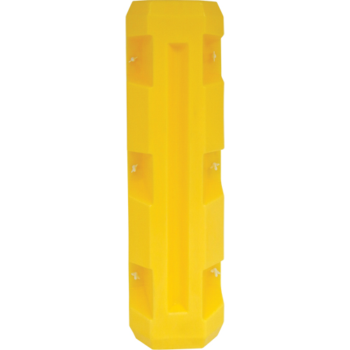 Protecteur de colonne &eacute;troite, Ouverture int&eacute;rieure 3" x 3", 12" lo x 12" la x 42" h, Jaune Equipex