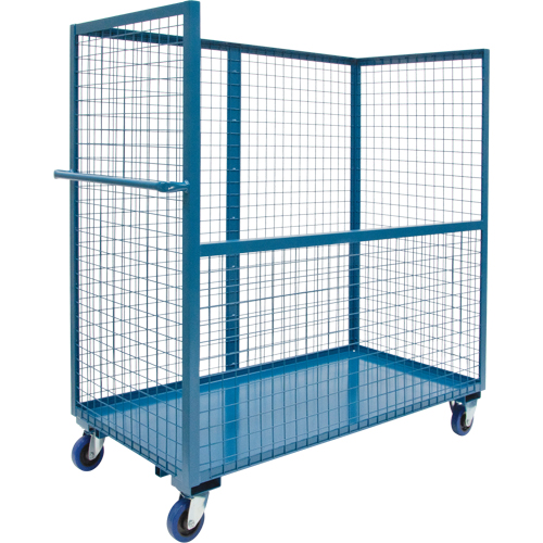 Chariot grillag&eacute; pour transport , Acier, 24" x 55" x 36", Capacit&eacute; 2400 lb Equipex
