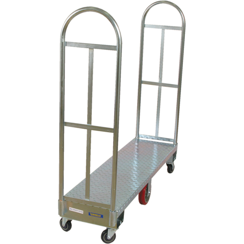 Chariot &agrave; plateforme U-Boat, 60" lo x 16" la x Capacit&eacute; 1750 lb, Roues en Polyur&eacute;thane Equipex