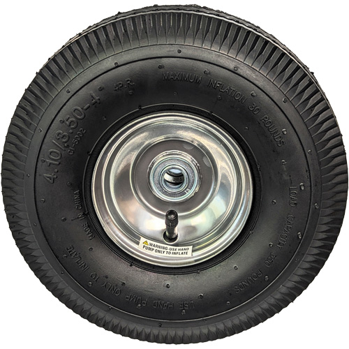 Roue pneumatique de rechange pour diable, 10" (254 mm), Capacit&eacute; de 350 lb Equipex