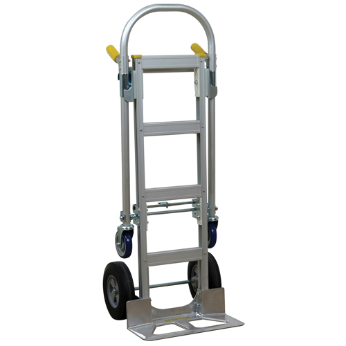 SPTN-JR-T18-SR Spartan Jr. Convertible Hand Truck, Aluminum, 1000 lbs. Capacity Equipex