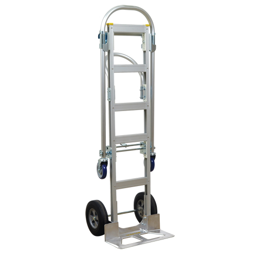 SPTN-SR-T18-SR Spartan Sr. Convertible Hand Truck, Aluminum, 1000 lbs. Capacity Equipex
