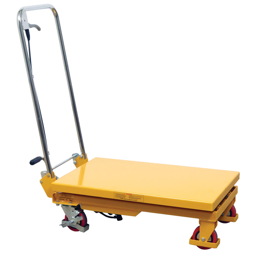 Table &eacute;l&eacute;vatrice &agrave; ciseaux hydraulique, 17,75" lo x 27,5" la/27-1/2" lo x 17-3/4" la, Acier, Capacit&eacute; 330 lb Equipex