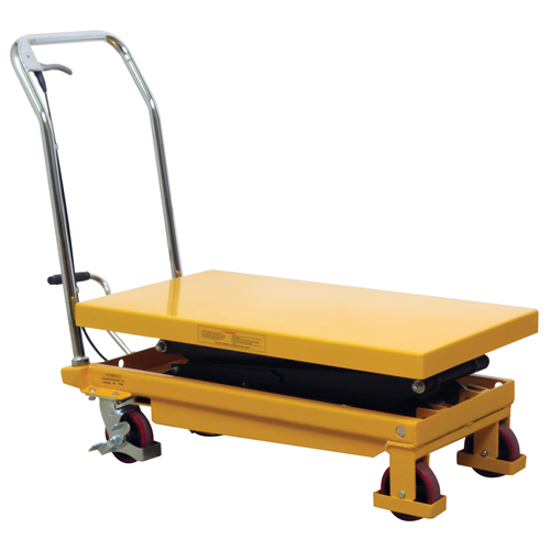 Table &eacute;l&eacute;vatrice &agrave; ciseaux hydraulique, 19,5" lo x 35,5" la/35-1/2" lo x 19-1/2" la, Acier, Capacit&eacute; 770 lb Equipex