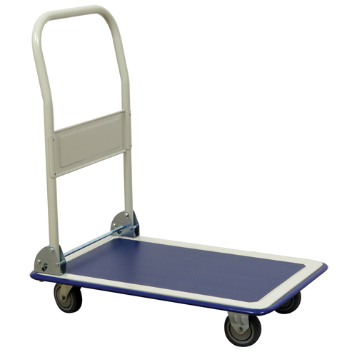 Chariot &agrave; plateforme avec poign&eacute;e pliante, Acier, 440 lb, 29" lo x 19" la, Hauteur 32-1/2" Equipex