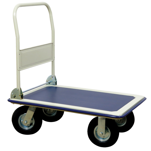 Chariot &agrave; plateforme avec poign&eacute;e pliante, Acier, 660 lb, 35" lo x 23" la, Hauteur 43,5" Equipex