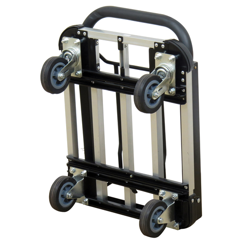 Chariot &agrave; plateforme avec poign&eacute;e pliante, Aluminium, 300 lb, 28" lo x 16" la, Hauteur 37,75" Equipex
