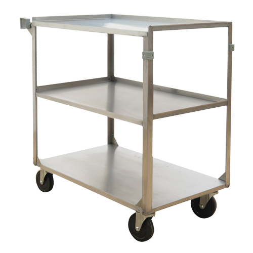 Chariots &agrave; tablette, 3 Tiers, 21" la x 37-1/4" h x 35-1/8" p, Capacit&eacute; 500 lb Equipex