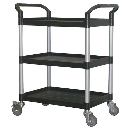 Utility Cart, 3 Tiers, 33-1/2" x 39-3/8" x 19", 300 lbs Capacity Equipex