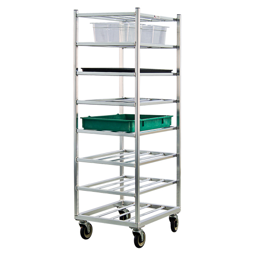Shelf Cart, 8 Tiers, 20-7/8" W x 67" H x 27" D, 600 lbs. Capacity Equipex
