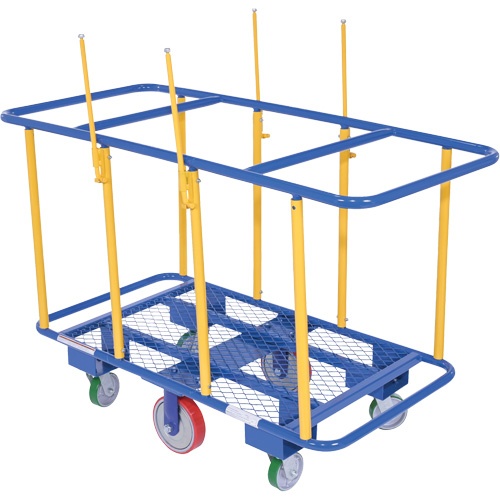 Chariot horizontal pour panneaux, 63-7/16" x 28-1/2" x 40-15/16", Capacit&eacute; 2000 lb Equipex