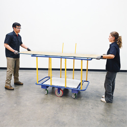 Chariot horizontal pour panneaux, 63-7/16" x 28-1/2" x 40-15/16", Capacit&eacute; 2000 lb Equipex