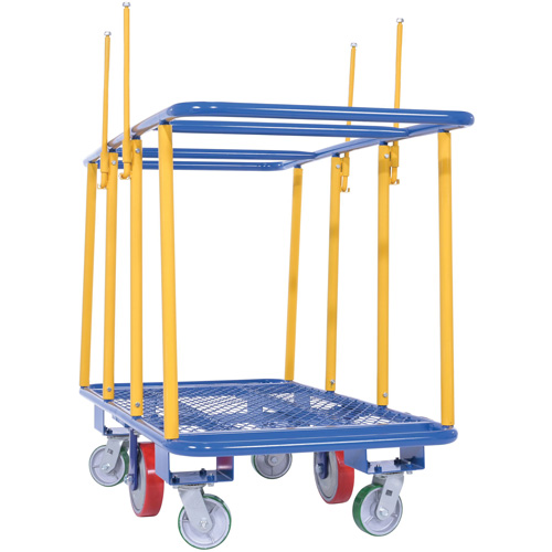 Chariot horizontal pour panneaux, 63-7/16" x 28-1/2" x 40-15/16", Capacit&eacute; 2000 lb Equipex