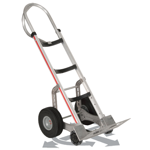 Diable autostabilisant, Prise En P, Aluminium, Hauteur de 55'', Capacit&eacute; 500 lb Equipex