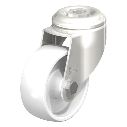 Roulette en nylon acier inoxydable, Pivotant, Diam&egrave;tre 5" (127 mm), Capacit&eacute; 265 lb (120 kg) Equipex
