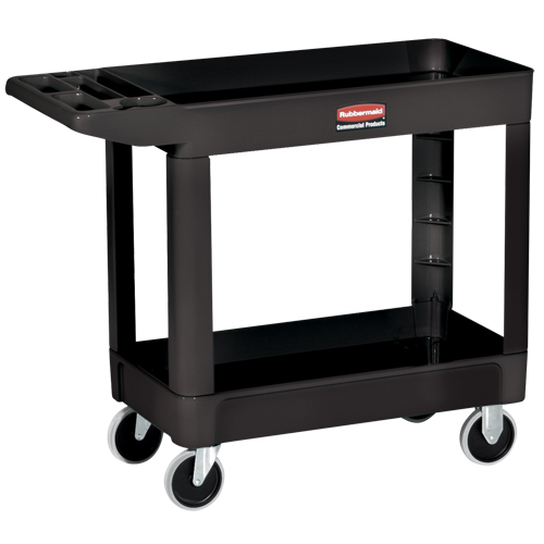 Heavy-Duty Utility Cart - 4520-89, 2 Tiers, 25-7/8" x 33-1/4" x 45-1/4", 500 lbs. Capacity Equipex