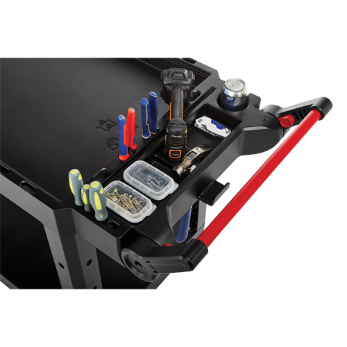 Heavy-Duty Adaptable Utility Cart, 2 Tiers, 17-3/4" x 36" x 46-1/5", 500 lbs. Capacity Equipex