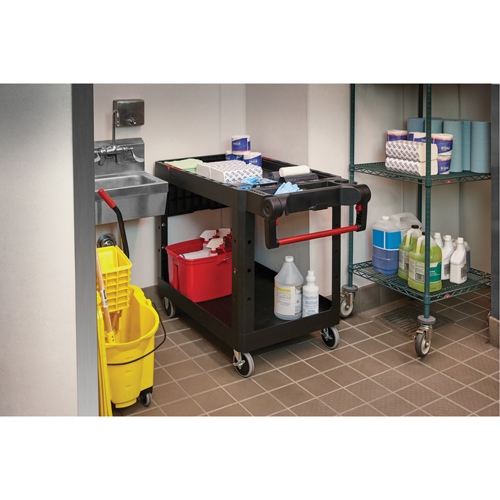 Heavy-Duty Adaptable Utility Cart, 2 Tiers, 17-3/4" x 36" x 46-1/5", 500 lbs. Capacity Equipex