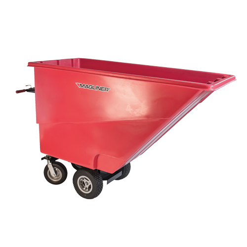 Chariot &agrave; bascule motoris&eacute;, Capacit&eacute; 27 cu. ft., 51" h x 81" la x 33" p Equipex